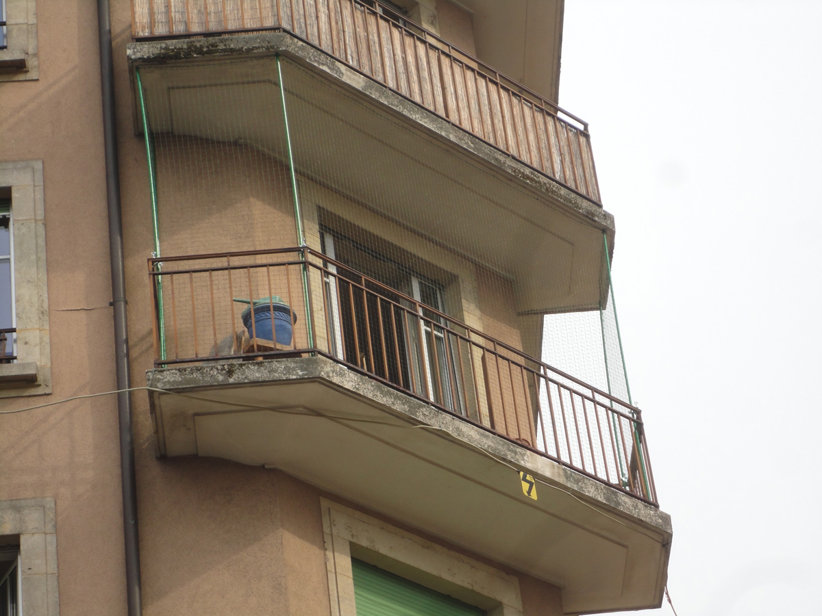 Kit filet de protection pour chat pour balcon encastré sans stores